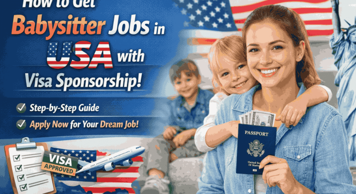 How to get babysitter jobs in USA with visa sponsorship in 2026. Learn requirements, salary, visa types, and step-by-step process to apply successfully.
